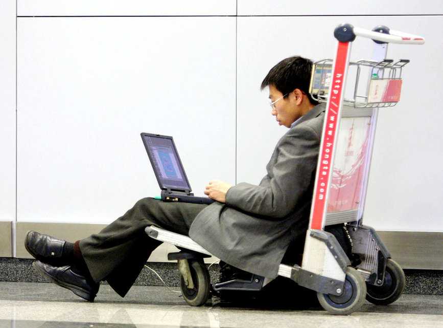 В аэропорту Пекина (© AP)