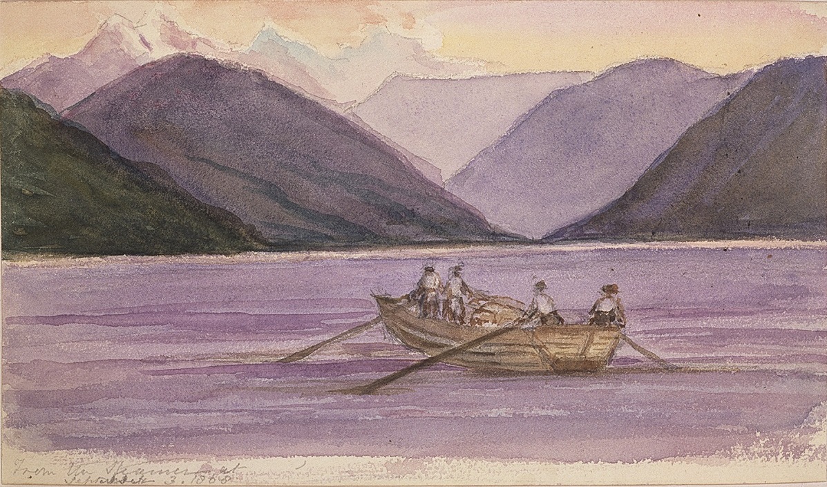 «From the steamer», акварель королевы Виктории, 3 сентября 1868. © Royal Collection Trust